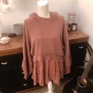 Free people pink sweatshirt